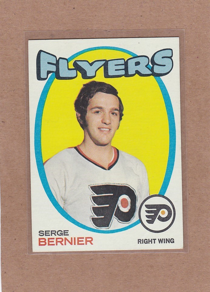 1971-72 TOPPS HOCKEY SERGE BERNIER #19 FLYERS EX+ *A38411