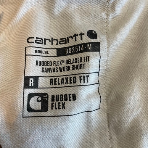 Carhartt Rugged Flex Relaxed Fit Canvas Arbeitsshorts Herren 38 hellbraun Outdoor Freizeit - Bild 10 von 12