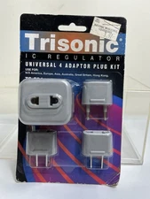 TRISONIC WORLD TRAVEL ADAPTOR KIT, Set of 4 different plugs TS-534