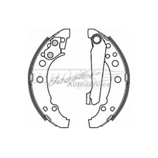Bremsbacken-Satz hinten für VW Polo 6N1 6N2 86 86C 86CF 2 3 6V2 6V5 | 364472