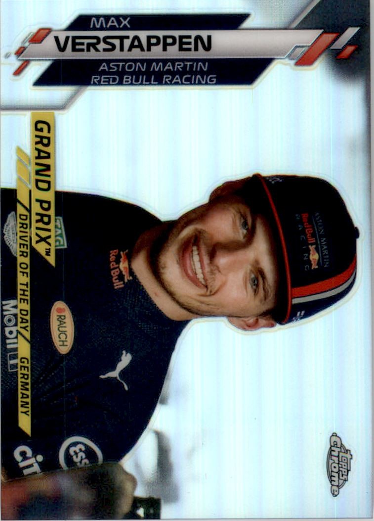 2020 Topps Chrome Formula 1 Ref #164 Max Verstappen Grand Prix Driver of the Day
