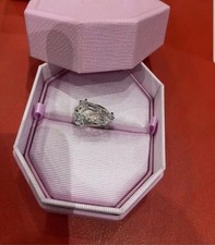 Swarovski Mesmera White Rhodium Plated Cocktail Ring Size 50 Brand New Genuine💕