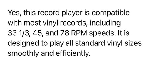 (white) M417 Vinyl Record Player Wireless Turntable Bluetooth 3-Speed Portable - Picture 11 of 13