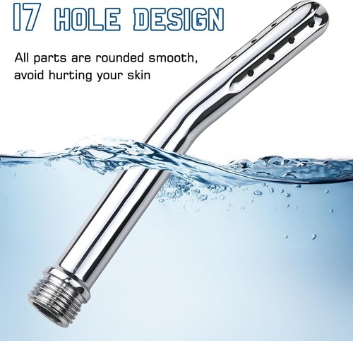 Metal Shower Cleaner Enema Douche System, Handheld Water Nozzle Silver - Imagen 4 de 7