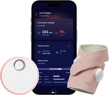 Owlet Dream Sock FDA-Cleared Smart Baby Monitor Dusty Rose Pink | Excellent
