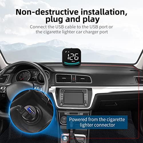Car Head Up Display for Speed Monitoring with Adjustable Brightness Features - Picture 5 of 10