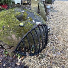 Vintage Large Wall Iron Hay Rack Horse Feeder Farm Stable Garden Planter 3ft 