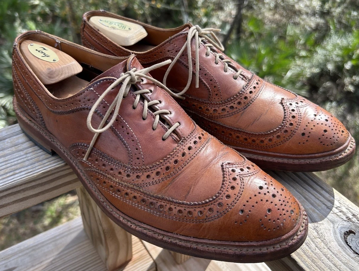 Allen Edmonds Boulevard Brown Leather Full Brogue Wingtip Oxford Shoes Mens 9 D Allen E domonds park avenue サイズ実寸9D ¥12900 main image 2