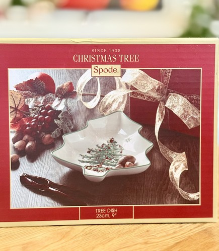 Spode 9" Christmas Tree Shaped Serving Dish Porcelain Holiday Bowl Holiday Macys - Picture 6 of 7