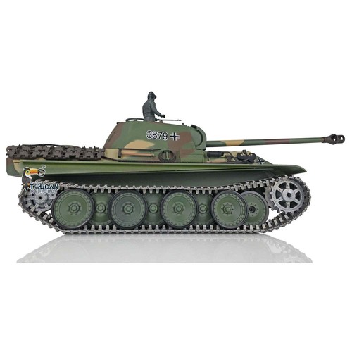 USED US STOCK 1/16 Scale RC Tank 7.0 Upgraded Panther G 3879 RTR W/ Metal Tracks - Picture 4 of 12