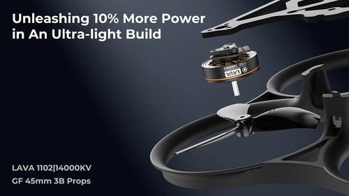 BETAFPV Pavo Pico II Brushless Whoop Quadcopter F4 2-3S 20A AIO 14000KV Drone - Foto 5 di 17