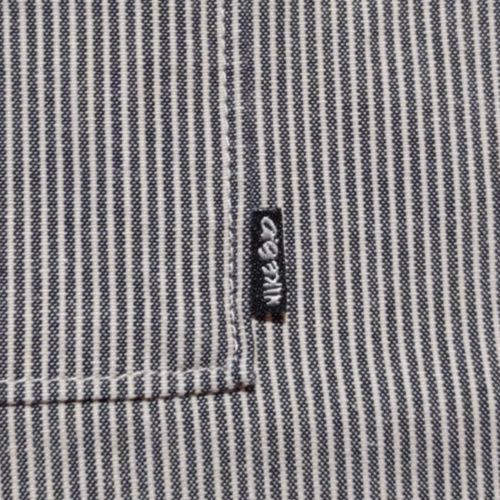 Nike 6.0 Button Up Shirt Men's Large Gray White Vertical Stripes Long Sleeve - Picture 4 of 12