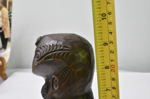 Vintage Tiki Tekoteko Māori Statue Wood Carving from Ropata New Zealand 20th C - Picture 9 of 11