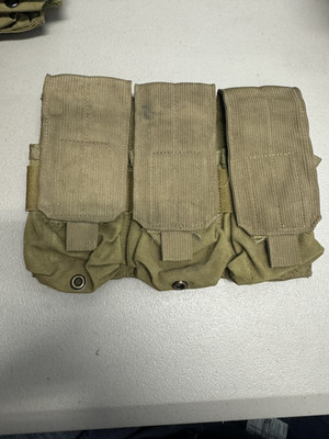 Eagle Industries Khaki MOLLE Triple 3x2 Magazine Pouch Coyote FDE