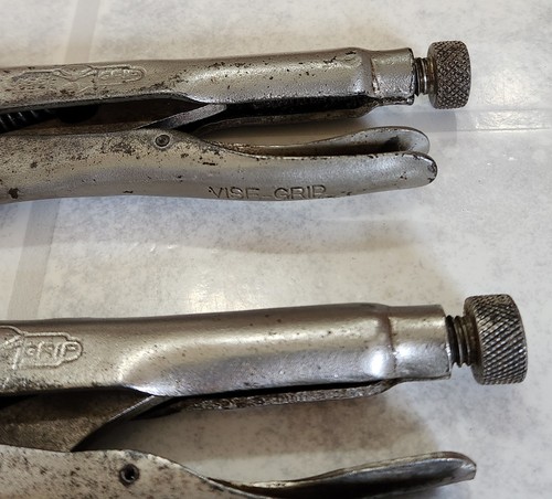 Lot of 2 Petersen DeWitt Vise-Grip 10R Locking Pliers USA - Bild 4 von 19