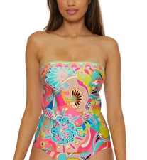 Trina Turk X2752 Women's Venus Swim Banded Tankini Swim Top, Multi, 10