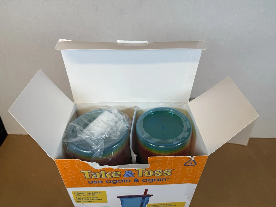 NEW The First Years Take & Toss 30 Piece Party Pack Spill-Proof Sippy Cups Bowls - Image 4 of 4