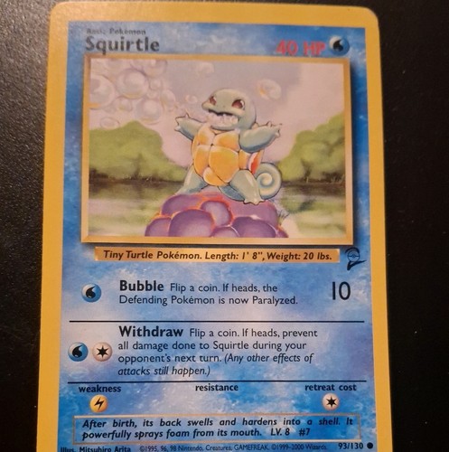 Squirtle 063/102 Base Set (Shadowless) Regular - Bild 2 von 3