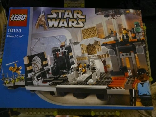 star wars lego set Cloud City (10123), Retired, 2003, 7 Minifigures & Manual