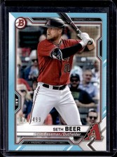 2021 Bowman Seth Beer Prospects Sky Blue #71/499 Diamondbacks