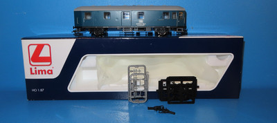LIMA H0-  HL6006 Bautruppführerwagen 2-achsig DB 11 106-4 neuwertig in OvP #8516