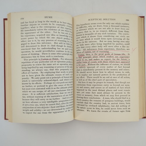 Hume Selections Renaissance Philosophy Hardcover Book Charles Hendel 1955 - Picture 12 of 20