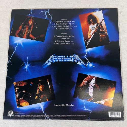 Ride The Lightning Metallica 2008 Half Speed Mastered Vinyl LP Record VG+ - Picture 3 of 9