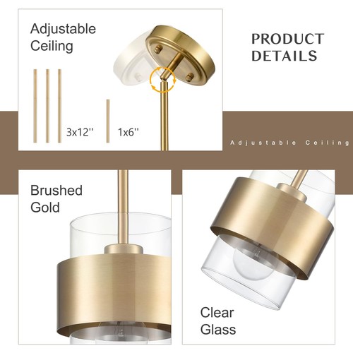 Modern Pendant Light Fixture Hanging Light for Kitchen Island - Picture 5 of 7