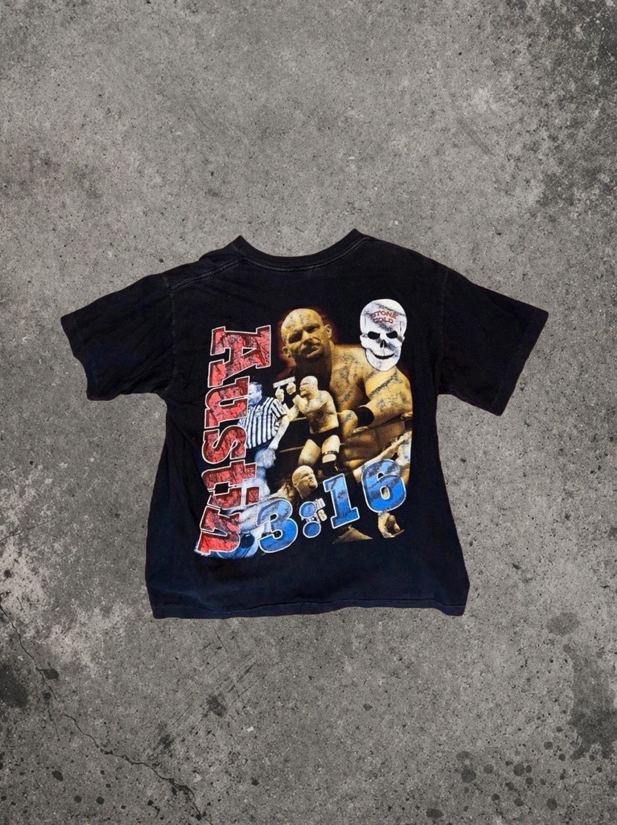 Vintage Stone Cold Steve Austin WWF 90s Rap Tee T-Shirt | eBay