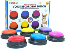 6 Set Dog Buttons Communication Voice Recordable Classroom Training Talking Easy
