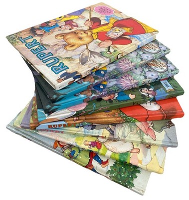 Vintage Rupert Annuals Bundle Daily Express X 8 Annuals Hardcovers VGC