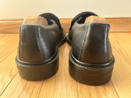 Mocassini da uomo in pelle nera MEPHISTO Penny scarpe eleganti comode taglia-9 US - Foto 5 di 10