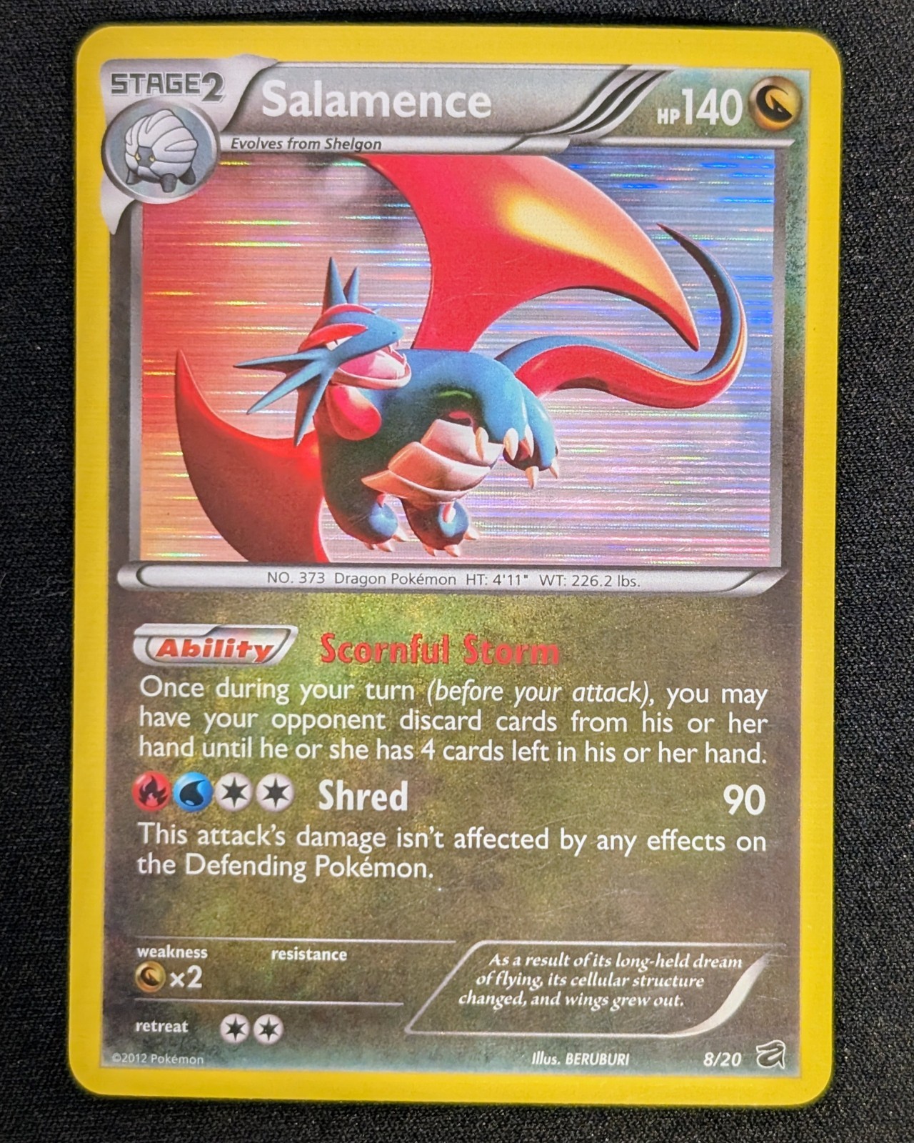 Salamence - Dragon Vault 8/20 Holo - Near Mint - Pokemon TCG