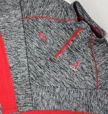 Los Angeles Angels 1/4 Zip Pullover Mens 2XL Heathered Black Long Sleeve MLB UA