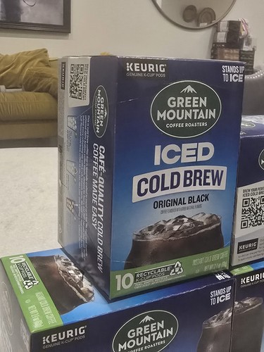 Cialde K-Cup Green Mountain Caffè Nero Ghiacciato Cold Brew 10 Ct (Confezione da 4) Totale 40 - Foto 4 di 5