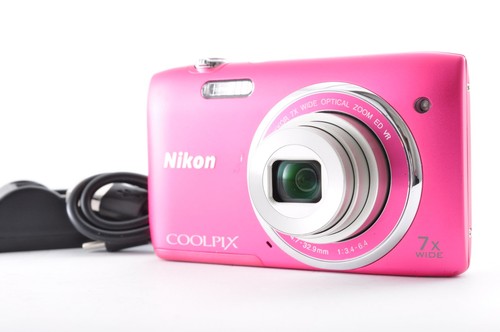 Nikon Coolpix S3500 Pink TOP+++ Kompakt Digitalkamera Y2174