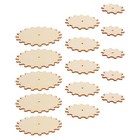 45 Pcs Unvollendete Holzausschnitte Unfertigte Holzschmuckstücke