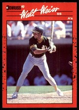 Walt Weiss 1990 Donruss #67b Oakland Athletics MLB READ FREE SHIP AutographDen