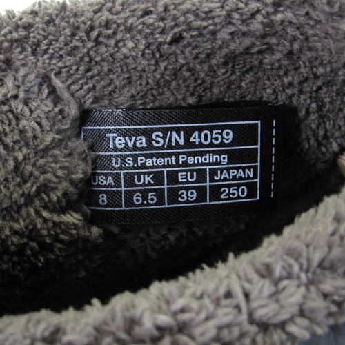 Teva Cedar Run Shoes Mens Size 8 Gray Slip On Moccasin Faux Fur Lined Comfort - Picture 17 of 17