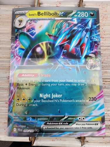 Pokemon TCG Zoroark Bellibolt Lenticular Poster Journey Together Promo 17x24 wh - Picture 4 of 5