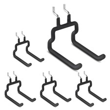 Utility Heavy Duty Pegboard Hooks - 5Pack Peg Board Accessories for Hanging T...