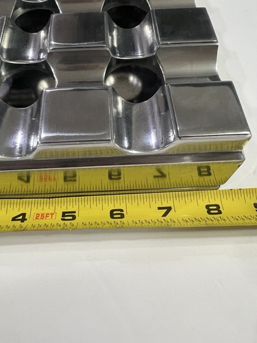 Cenicero Ejecutivo para Puros Aluminio Pesado Metal Rejilla Cuadrada Base de Goma 4 Puros - Imagen 3 de 7