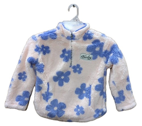 Hurley Girls XS (4/5) Sherpa Printed Quarter-Zip Jacket NWT H3-1 - Picture 1 of 13