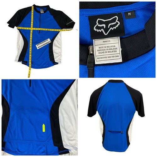 Fox Trikot Herren mittelblau schwarz Rennrad Kurzarm Race - Bild 9 von 13