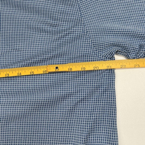 Peter Millar Medium Polo Shirt Blue Check Short Sleeve Golf Stretch Cotton - Bild 3 von 5