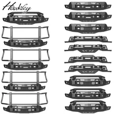 Heavy Duty Steel Front Bumper w/LED Lights For 2022-2025 Chevy Silverado 1500