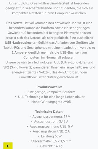 Leicke Universal Laptop Netzteil Adapter 9 Stecker 19v 3,42A  5v 2A 65W Asus.... - Bild 2 von 6