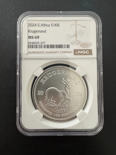 2024 South Africa $1 Silver Krugerrand NGC MS69 $1KK