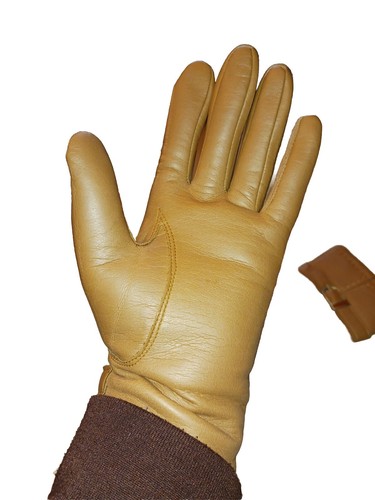 Vintage Van Raalte Kidlyke Brown Gloves,lined, Nice,used(bx9)  - Picture 3 of 6