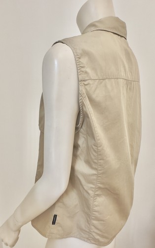 Top Giorgio Armani Beige Taupe Explorer Vintage Safari Algodón Orgánico Talla 48 L - Imagen 14 de 19